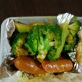 たくじろうさんたろう's cooksnap of when they made ブロッコリーとソーセージのカレーソテー.
