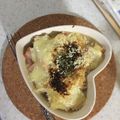 クックNKAR6B☆'s cooksnap of when they made パン耳とカップスープで簡単グラタン☆.