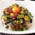 usako❥'s cooksnap of when they made 味付け簡単☆かつおのユッケ丼☆.