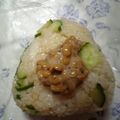 haneken's cooksnap of when they made 納豆で☆大満足☆おにぎり達♪.