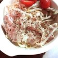 あまきよ's cooksnap of when they made タジン鍋で☆豚にらもやしの蒸し鍋.