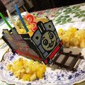 Mayflour's cooksnap of when they made 立体トーマス型・チョコレートケーキ.