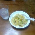 14miki's cooksnap of when they made レタスの外葉の卵炒飯.