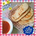 ♪さぉり♪'s cooksnap of when they made ☆簡単なナン☆２次醗酵いらず♪.