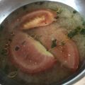 Yokchina's cooksnap of when they made トマトとバジルのお味噌汁.