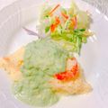 yesmama's cooksnap of when they made ふわとろ～♡アボカドソースのオムライス♡.