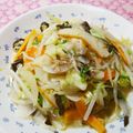 yasutonton's cooksnap of when they made 牛乳でとんこつ風！？★ダンナちゃんぽん★.