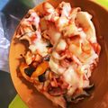 chamamaz's cooksnap of when they made 簡単即席エリンギピザ.