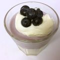 Foy's cooksnap of when they made ブルーベリームースとゼリーの2層デザート.