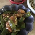 ppさき's cooksnap of when they made スナップエンドウ＆鶏肉のチリソース♪.