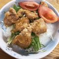 ひろのん♪'s cooksnap of when they made 簡単！１人ご飯！鶏胸肉の塩麹照り焼き丼.