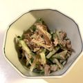 のっこ8687's cooksnap of when they made 簡単！ミョウガとキュウリのツナサラダ.