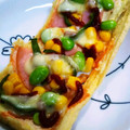 choco831's cooksnap of when they made 簡単！トースターで油揚げピザ☆.