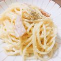 らざまる's cooksnap of when they made サワークリームを使ったカルボナーラ.
