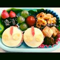 クックQM0SP3☆'s cooksnap of when they made キャラ弁 ✿ 超簡単ウルトラマン弁当.