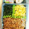 かづぴ's cooksnap of when they made ラップで安心♪崩れないそぼろ弁当♪.