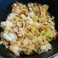 あら会長's cooksnap of when they made セロリと網海老のお手軽炒飯.