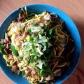 もんすけまま's cooksnap of when they made 楽ウマ◎香ばしチキンのネギ塩焼きそば.