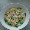 まな姫's cooksnap of when they made 風邪＆夜食に☆にら玉雑炊（残りご飯で）.