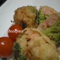 ぶーにゃんM's cooksnap of when they made えび乗せブロッコリーのてんぷら.