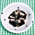 にきけん's cooksnap of when they made 金時草とカニカマの酢の物.
