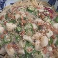 シューレイン's cooksnap of when they made オクラと納豆＆長芋のネバネバパスタ.