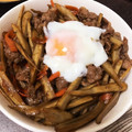 うなちゃん！'s cooksnap of when they made 牛肉とごぼうのしぐれ煮　（温玉のせ）.
