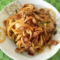 たかみん☆'s cooksnap of when they made 【龍愛】豚肉（牛肉）とキムチの焼きうどん.