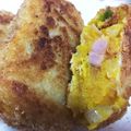３匹の大ぶたママ's cooksnap of when they made お手軽２ステップ衣で！かぼちゃコロッケ.