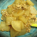 クックG8N7CJ☆'s cooksnap of when they made おつゆも一緒に♪ 丸大根と鶏そぼろの煮物.
