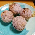ma04tsu's cooksnap of when they made たこ焼き器で焼きおにぎり.