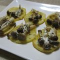 caramel-cookie's cooksnap of when they made フライパン１つ♪ポテトとシメジのカナッペ.