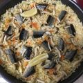 くいしんぼう☆ふきこ's cooksnap of when they made 秋のパーティ♪秋刀魚のフライパンパエリア.