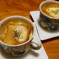 popopon399's cooksnap of when they made 簡単！あったかオニオングラタンスープ♡.
