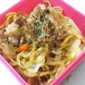 パパの手料理☆'s cooksnap of when they made 食べやすい焼きそば弁当♪.