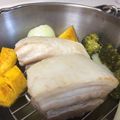 紋ママ's cooksnap of when they made ダッチオーブンで二度美味しい塩豚.