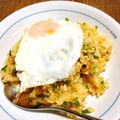 irunon's cooksnap of when they made 【肉なしでも大満足】キムチチャーハン.