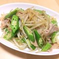 ステルトミチル's cooksnap of when they made 豚バラさっぱり梅〜めんつゆ炒め.