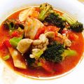 あずにゃー's cooksnap of when they made 子供の好物！我が家の鶏肉トマト缶煮込み.