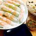mack♪♪♪'s cooksnap of when they made お肉も食べたい!!海老とささみの生春巻き.