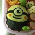 うずれん's cooksnap of when they made ☆キャラ弁♪ミニオンおにぎり☆.