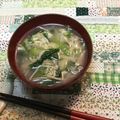 おはなすき's cooksnap of when they made 冷凍〜味噌汁の具♪小松菜、えのき、油揚げ.