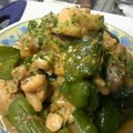 Yukipachi's cooksnap of when they made 鶏肉としし唐の味噌炒め.