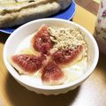 ☆あいちゃん's cooksnap of when they made いちじくきなこのヨーグルト.