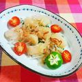 SP♪'s cooksnap of when they made 大葉と茗荷で、香る♪お刺身サラダ.