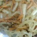 ☆ゆなふみ☆'s cooksnap of when they made 簡単！もっちり蓮根と人参のゴマ入り金平♪.