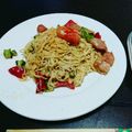 tethumama's cooksnap of when they made 余った麺で☆簡単！明太子焼きそば♪.