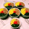 ♪Juliet♪'s cooksnap of when they made 給食メニュー☆三色丼.