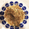 さくらぼん☆'s cooksnap of when they made ひき肉ともやしの本だし炒め.