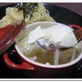 Duffy Bear's cooksnap of when they made 豆腐のオニオングラタンスープ.